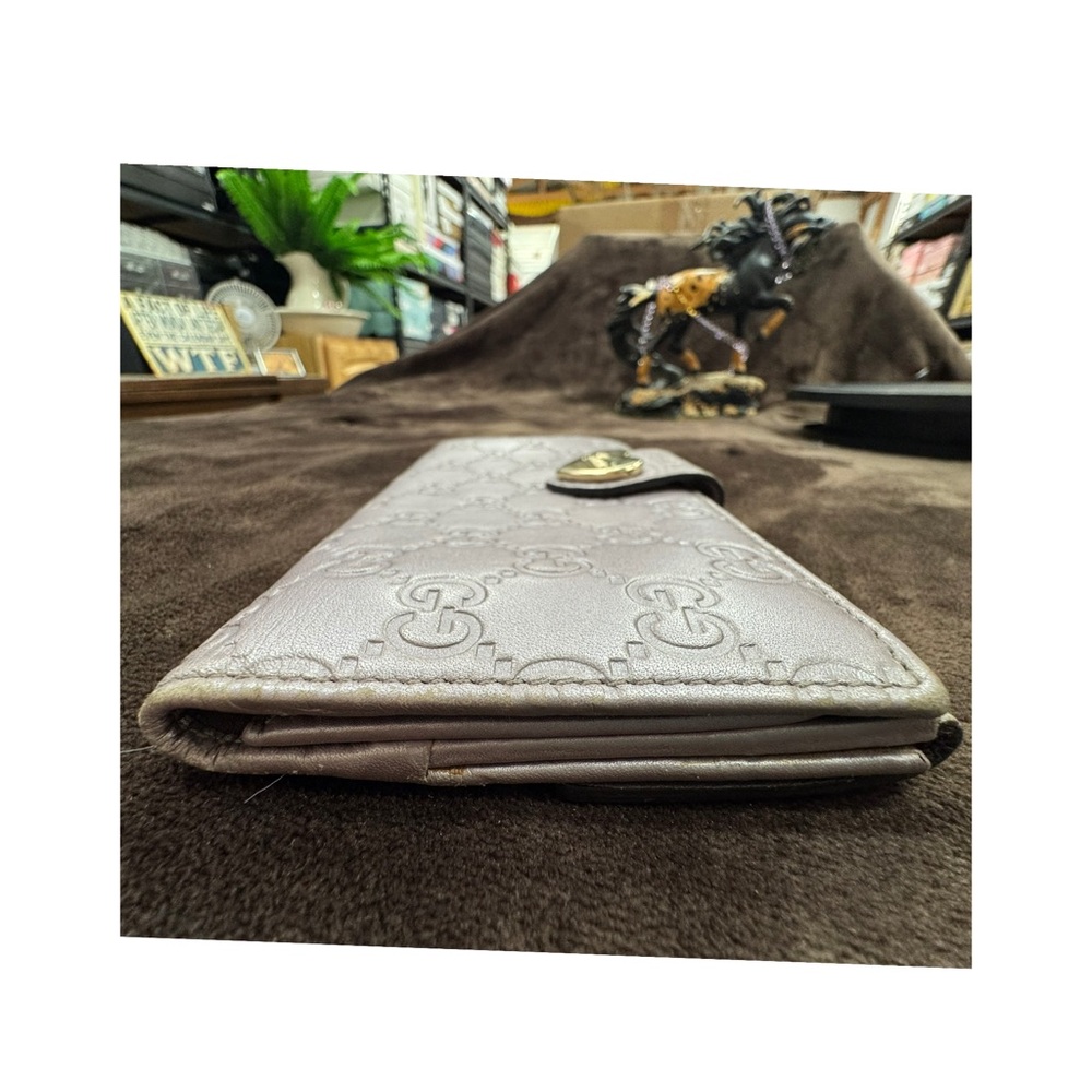 Gucci Women's Metallic Pink calf leather Wallet EUC - Picture 4 of 10